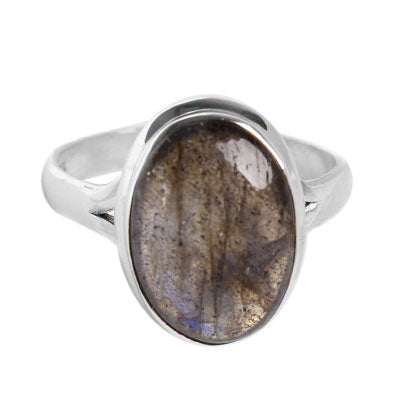 Anel de Prata com Labradorita - 55276
