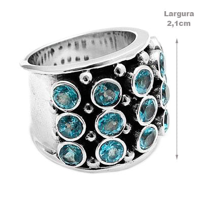 Anel de Prata com Zircônia - 39858