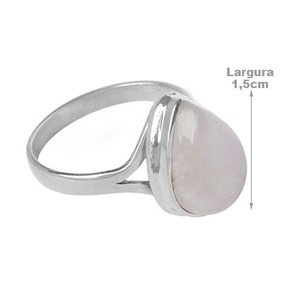 Anel de Prata com Pedra da Lua