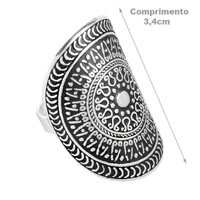 Anel de Prata Trabalhado - 56719 - soprata