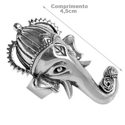 Anel de Prata Ganesha