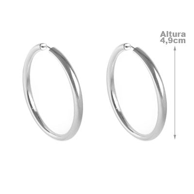 Argola de Prata Lisa