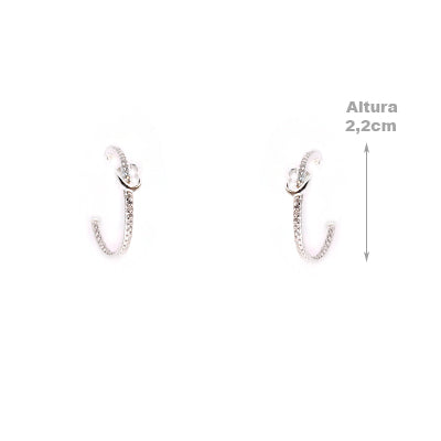 Argola de Prata Coração - 49906