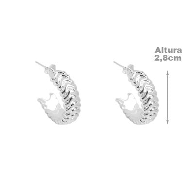 Argola de Prata Trabalhada