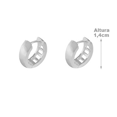 Argola de Prata Lisa