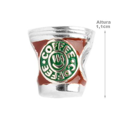 Berloque de Prata Copo de Café - 50021 - soprata