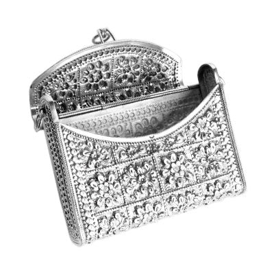 Bolsa de Mão em Prata -