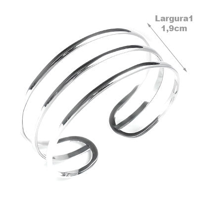 Bracelete de Prata Liso - 55232