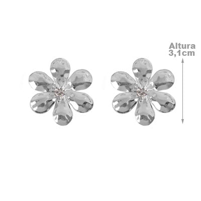 Brinco de Prata Flor - 56842
