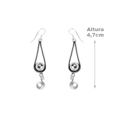 Brinco de Prata Trabalhado