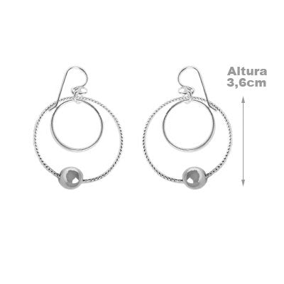 Brinco de Prata Trabalhado
