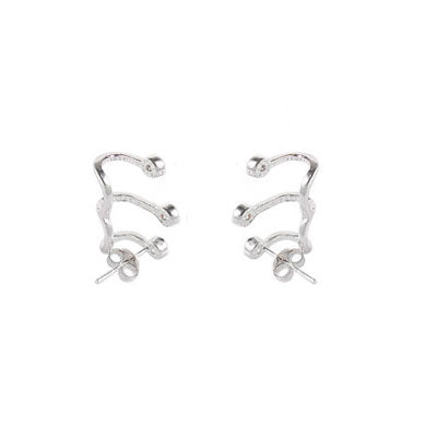 Brinco de Prata com Zircônias - 55247