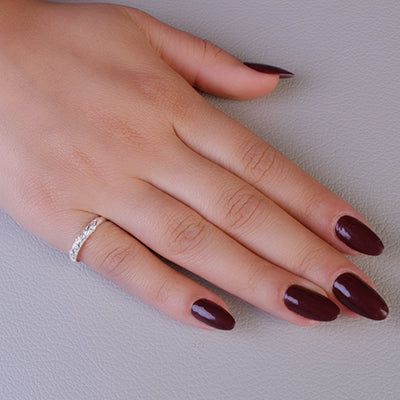 Anel de Prata com Zircônias - 69440