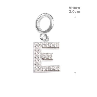 Berloque de Prata Letras - 68244