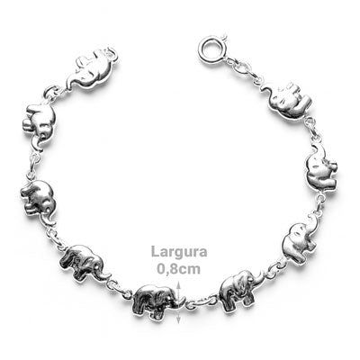 Pulseira de Prata Elefante - 42739