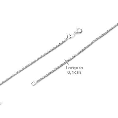 Corrente de Prata Trabalhada - 68242