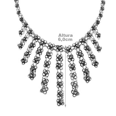 Gargantilha de Prata Indiana