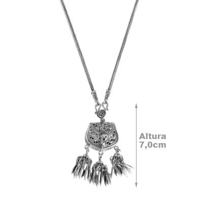 Gargantilha de Prata Indiana