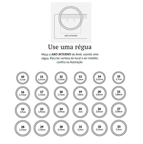 Confecção de Anel de Prata Ano - 61002
