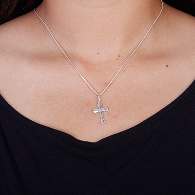Pingente de Prata Cruz Lisa - 14485