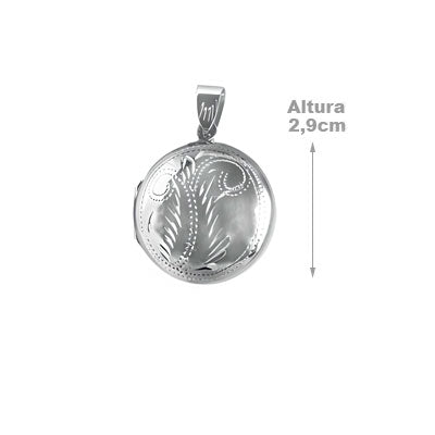 Pingente de Prata Relicário