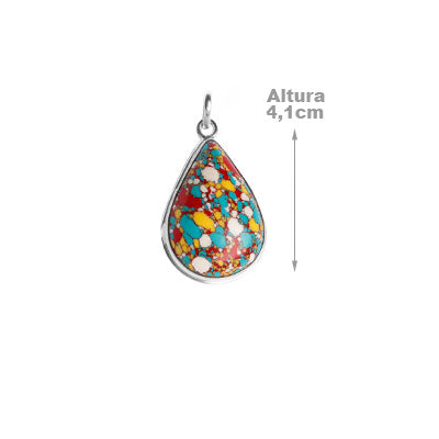 Pingente de Prata Gota