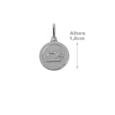 Pingente de Prata Costureira