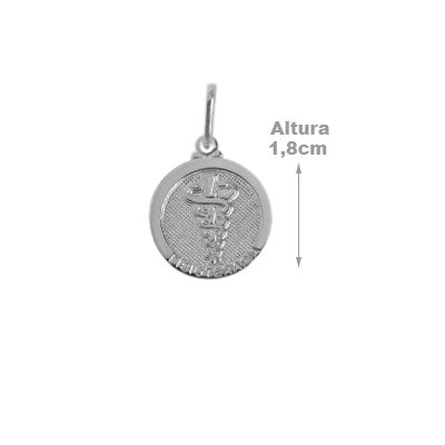 Pingente de Prata Fisioterapia