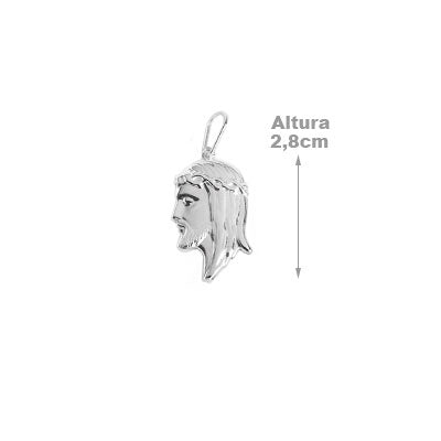 Pingente de Prata Face de Cristo