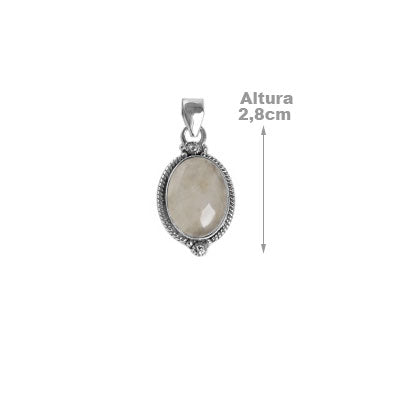 Pingente de Prata com Pedra da Lua