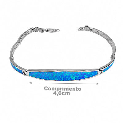 Pulseira de Prata com Opala - 56667