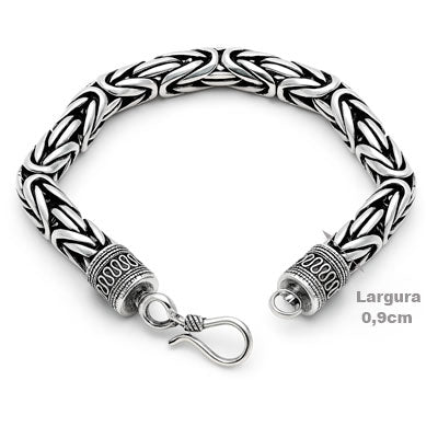 Pulseira de Prata Bali Tradicional - 243