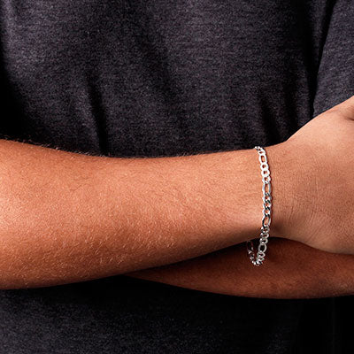 Pulseira de Prata em Elos - 50614