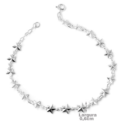 Pulseira de Prata Estrela - 51268