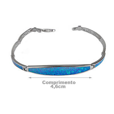 Pulseira de Prata com Opala -