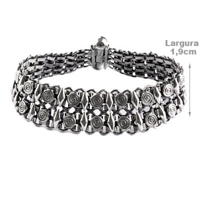 Pulseira de Prata Trabalhada
