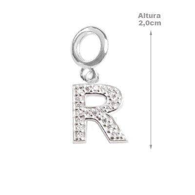 Berloque de Prata Letras - 62434