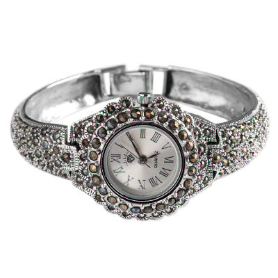 Relógio de Prata com Marcassitas