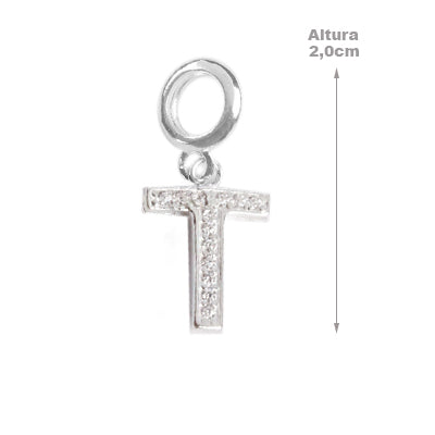 Berloque de Prata Letras - 68244