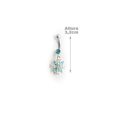 Piercing de Umbigo Flor - 10824 - soprata