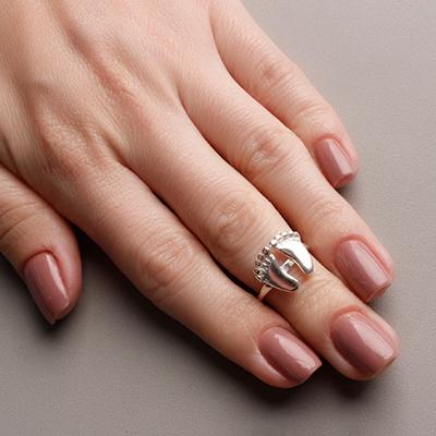 Anel de Prata Dedo do Pé / Falange - 11357