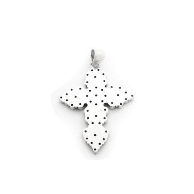 Pingente de Prata Cruz com Ametista