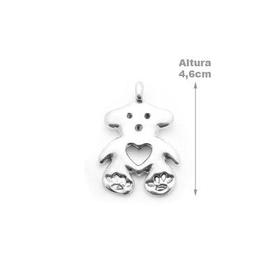 Pingente de Prata Urso
