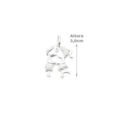 Pingente de Prata Namorados