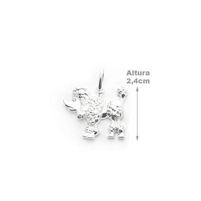 Pingente de Prata Cachorro Poodle