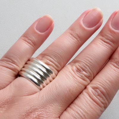 Confecção Anel de Prata Trabalhado - 14653