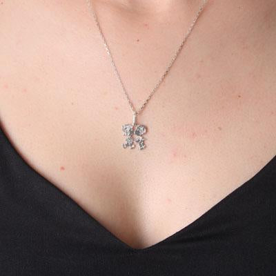 Pingente de Prata Namorados