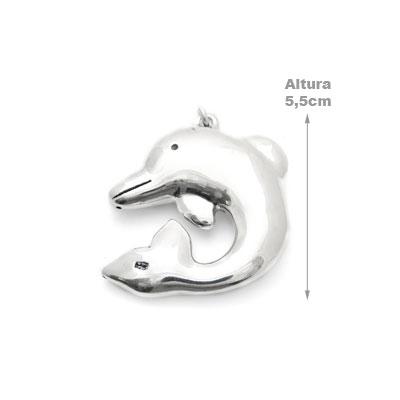 Pingente de Prata Golfinho