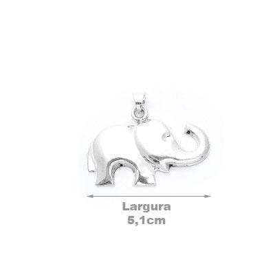 Pingente de Prata Elefante