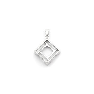 Pingente de Prata com Zircônia